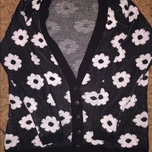 Flower Cardigan Sweater